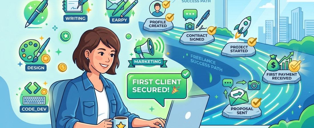 Freelancing for Beginners: How to Land Your First Client